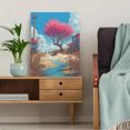 thumbnail image 5 of Spring Blossom Tree Landscape Canvas Print, Wall Decor for Living Room Bedroom Office Restaurant Hallway Study Studio, 5 of 8