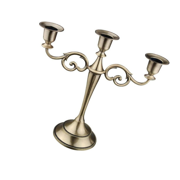 European 3 Arms Candelabra Candle Holder Centerpiece Candle Holder
