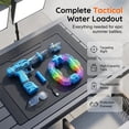 thumbnail image 6 of Light Up Water Blaster with Glowing Ring Tank, High Pressure Long Range Water Gun for Outdoor Pool Party, Backyard Summer Entertainment and Beach Games, 6 of 8