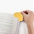 thumbnail image 4 of Clearance Under 5$ Leather Love Book Corner Protector Yellow, Fdelink Leather Heart Bookmarks Winjeto Cute Corner Page Book Marks for Teachers Students Book Reading Lovers for S-chool Home, 4 of 4