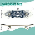 thumbnail image 2 of 31'' Complete Skateboard 7 Layer Canadian Maple Double Kick Deck Skateboards T Skate Board for Beginner Adult Gifts, 2 of 5