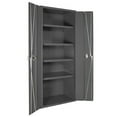 thumbnail image 2 of Durham 3952-4S-95 14 Gauge Bi Fold Door Style Lockable Cabinet with 4 Adjustable Shelves, Gray - 36 in., 2 of 2