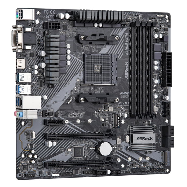 Motherboard ASRock B450M PRO4 R2.0 Socket AM4/ AMD B450 - Walmart.ca