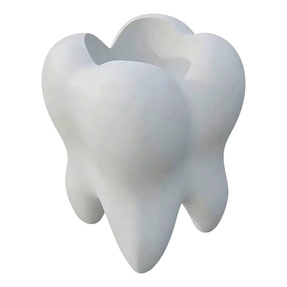 Nnndbs Ceramic Toothpaste Holder Cup, Funny Toothbrush Holder for Bathroom Counter, Novelty Dental Cup Organizer for Toothbrushes and Toothpaste, 1 Pack