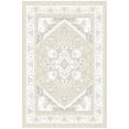 thumbnail image 6 of 8'x10' Area Rugs, Machine Washable Non Slip Area Rug for Living Room, Soft Low Pile Vintage Print Pattern Indoor Bedroom Thin Carpet, Cream, 6 of 7