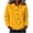 Yellow, variant on Women's Button Sweatshirt Solid Color Sports Casual Loose Button Lapel Hoodless Sweatshirt Top S-2XL