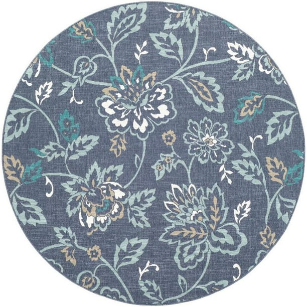 Mark Day Area Rugs 7ft Round Selma Indoor Outdoor Charcoal Rug 7 3 Com Mark Day Area Rugs 7ft Round Selma, Round Outdoor Rugs 7ft