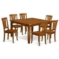 thumbnail image 2 of East West Furniture Parfait 7 Piece Lath Back Dining Table Set, 2 of 4