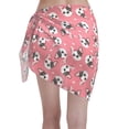 thumbnail image 2 of Kll French Bulldog Face Print Women'S Sarong Coverups Short Bathing Suit Wrap Skirt Beach Wrap Swimsuit Cover Ups, 2 of 7