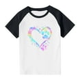 thumbnail image 4 of Sentuca Boys Funny Love Message Shirts, Short Sleeve Comfort Fit T Shirts, Casual Valentines Day Tees Size 9 Years, 4 of 8