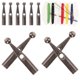 thumbnail image 3 of 10pcs Foldable Umbrella Tail Beads Replacement Umbrella Tail Beads Metal Umbrella Bone Covers, 3 of 4