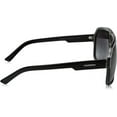 thumbnail image 3 of Carrera  Plastic Unisex Aviator Sunglasses Black Crystal Grey 62mm Adult, 3 of 3