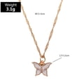 thumbnail image 3 of Collar con colgante de mariposa HUOGUO, joyería de moda, 3 of 3