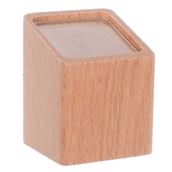 LEORX Display Price Tag Stands For Indoor Use Khaki Wood 1Pcs