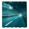 thumbnail image 3 of Ambesonne Horror House Shower Curtain, Storm Cloud Hell, 69"Wx75"L, Blue, 3 of 5