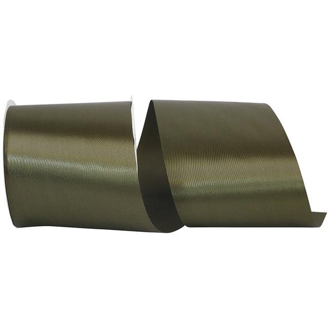 Reliant Ribbon 4700-369-10K 4 Po 50 Mètres Ruban de Satin de Visage Unique&44; Olive Foncée