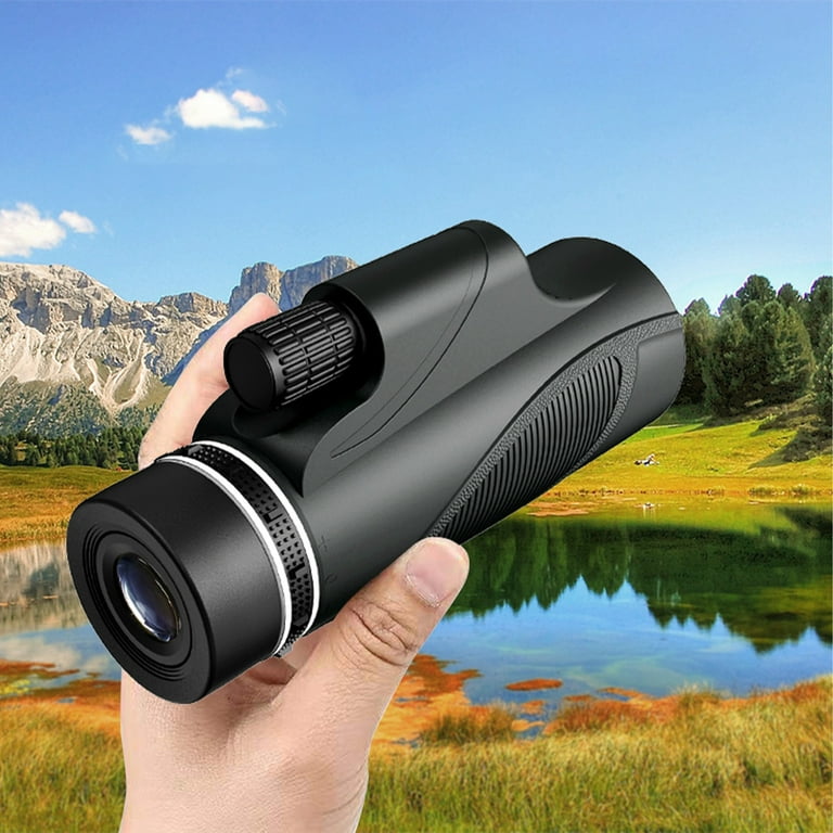 Monoculars For Adults High Powered - High Power BAK4 Prism For Bird Watching & Outdoor 80x100 Monocular Telescope With Smartphone Adapter