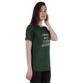 thumbnail image 1 of Inkmeso T-Shirt Femme Citation "Je Ne Suis Plus avec Stupide" avec Imprimé Graphique, 1 of 7