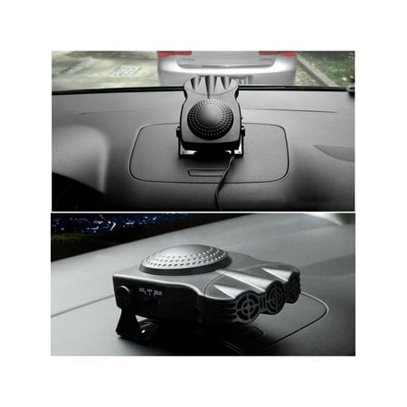 - 2 In1 Portable Car Heater Heating Hot Cool Cooling Fan 12V 150W Windscreen Demister Defroster Universal Vehicle Auto SUV Van Caravan Truck Cigarette Lighter Socket