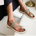 thumbnail image 3 of Vedolay Women Shoes Women's Wedge Casual Sandals Wedge Platform Ankle Strap Open Toe Sandals,White 8, 3 of 4