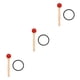 thumbnail image 2 of Greeniant Crystal Bowl Knocking Stick Instrumento de percusión Mallet Beater Golpear Sticks Sonido profesional Principiante Rojo Type1 NO1, 2 of 6
