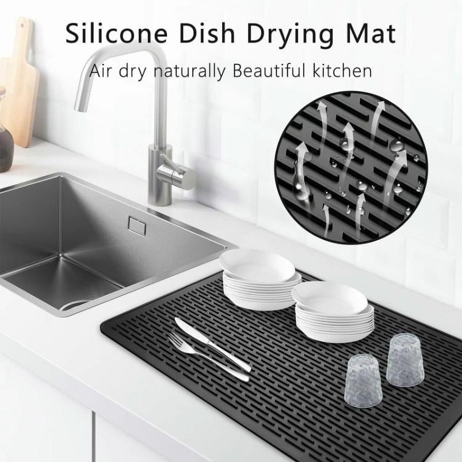 Extra Large Stove Cover Mat,Kitchen Heat Resistant Mat,Silicone Stove Top Protector,Non-Slip Countertop Drying Mat,Washable Foldable Multi-Purpose Mat,Scratch Proof Stove Tablecloth