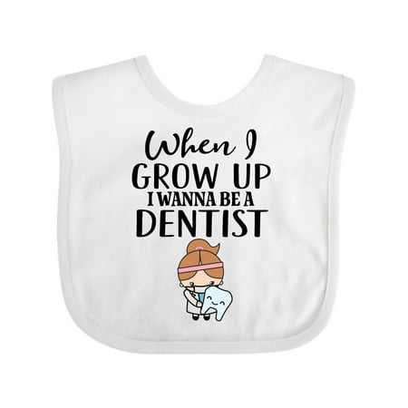 

Inktastic Future Dentist Baby Girl Gift Baby Girl Bib