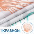 thumbnail image 4 of Ikfashoni Ocean Beach Hookless Shower Curtain with Snap in Liner, Orange Seashell Waterproof Fabric Mesh Window Bath Curtain, 71"X74", 4 of 6