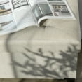 thumbnail image 6 of Fabric Storage Ottoman, Bench for Entryway and Bedroom, 43.31"x16.73"x15.75", Beige, 6 of 12