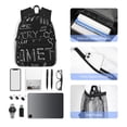 thumbnail image 4 of Balery Black Scientific Mochila para Mujeres y Hombres, Mochila Ligera Casual para Viajes, Mochila Clásica Básica para la Universidad, 4 of 6