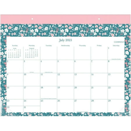 UPC: 0038576907744 | Cambridge Pippa Academic Desk Pad Calendar