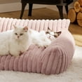 thumbnail image 2 of Cat Couch Bed Cute Pet Bed for Small Medium and Large Cats and Dogs Fluffy Sofa Bed for Pets Indoor with Non-Slip Bottom & Washable Cover, 2 of 8