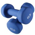 thumbnail image 6 of DZT1968 Non-Slip Grip Dumbbell Set, Blue, 12 lb, 6 of 9