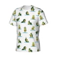 thumbnail image 3 of Rocae Cute Avocado Yoga for Men's Moisture-Wicking Crew Tee - T-Shirt for Sports, Outdoor Activities, and Casual WearXX-Large, 3 of 9