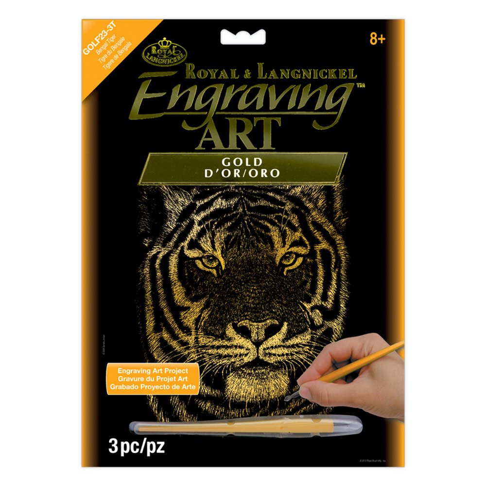 Royal & Langnickel Engraving Art™ Gold Foil, 'Bengal Tiger' Walmart
