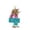 A004- Style D, variant on Glitter Number 7 Birthday Candle with Crown Topper Color Block Cake Topper for 7Th Birthday Party for Girls