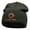 Dark Grey, variant on Desert Flame Logo Embroidered Short Knitted Beanie - Black OSFM
