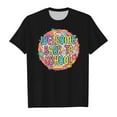 thumbnail image 3 of Chemises pour Tout-Petits, T-Shirt Graphique à Manches Courtes et Col Rond pour la Rentrée Scolaire, Hauts Décontractés pour Filles, T-Shirts Noirs 6 Ans-7 Ans, 3 of 4