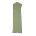 thumbnail image 6 of Misright Dresses for Women Cotton Linen Maxi Dress Casual Sleeveless Long Sundress Vacation Outfits, 6 of 8