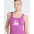 thumbnail image 2 of Reebok Women's Swim Rib Knit Square Neck One Piece Swimsuit with Scoop Back and UPF 50+, Sizes XS-XXL, 2 of 4