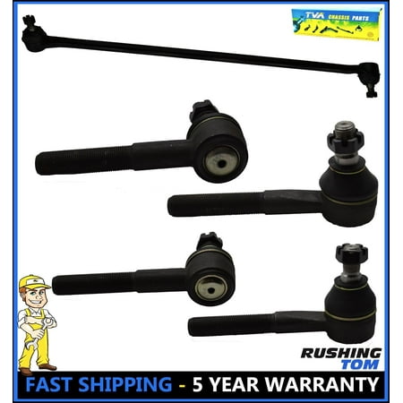 1973 Dodge B-100 Van - 5 Pc Complete Suspension Kit Drag Link Tie Rod Ends For Dodge B100 B250 B350 Van