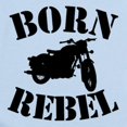 thumbnail image 2 of CafePress - Born Rebel Body Suit - Baby Light Bodysuit, Size Newborn - 24 Months, 2 of 4