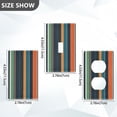 thumbnail image 7 of Yayeee Blank Wall Plate Cover 1-Gang 4.5"x2.7" Home Unused Decorative Outlet, Navy Blue Stripes, 7 of 7