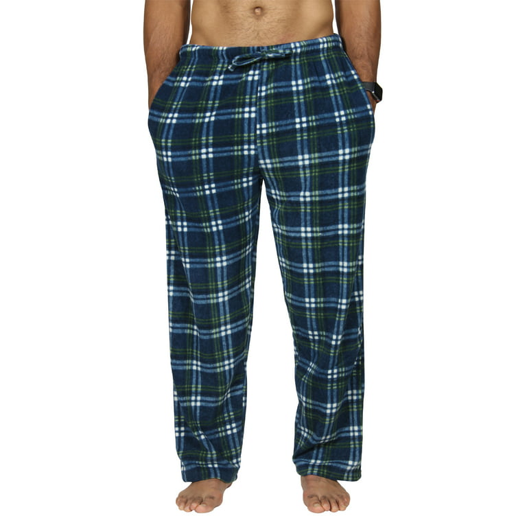 Real Essentials Men's 3-Pack Microfleece Sleep Pants, Sizes S-2XL, Mens  Pajamas 