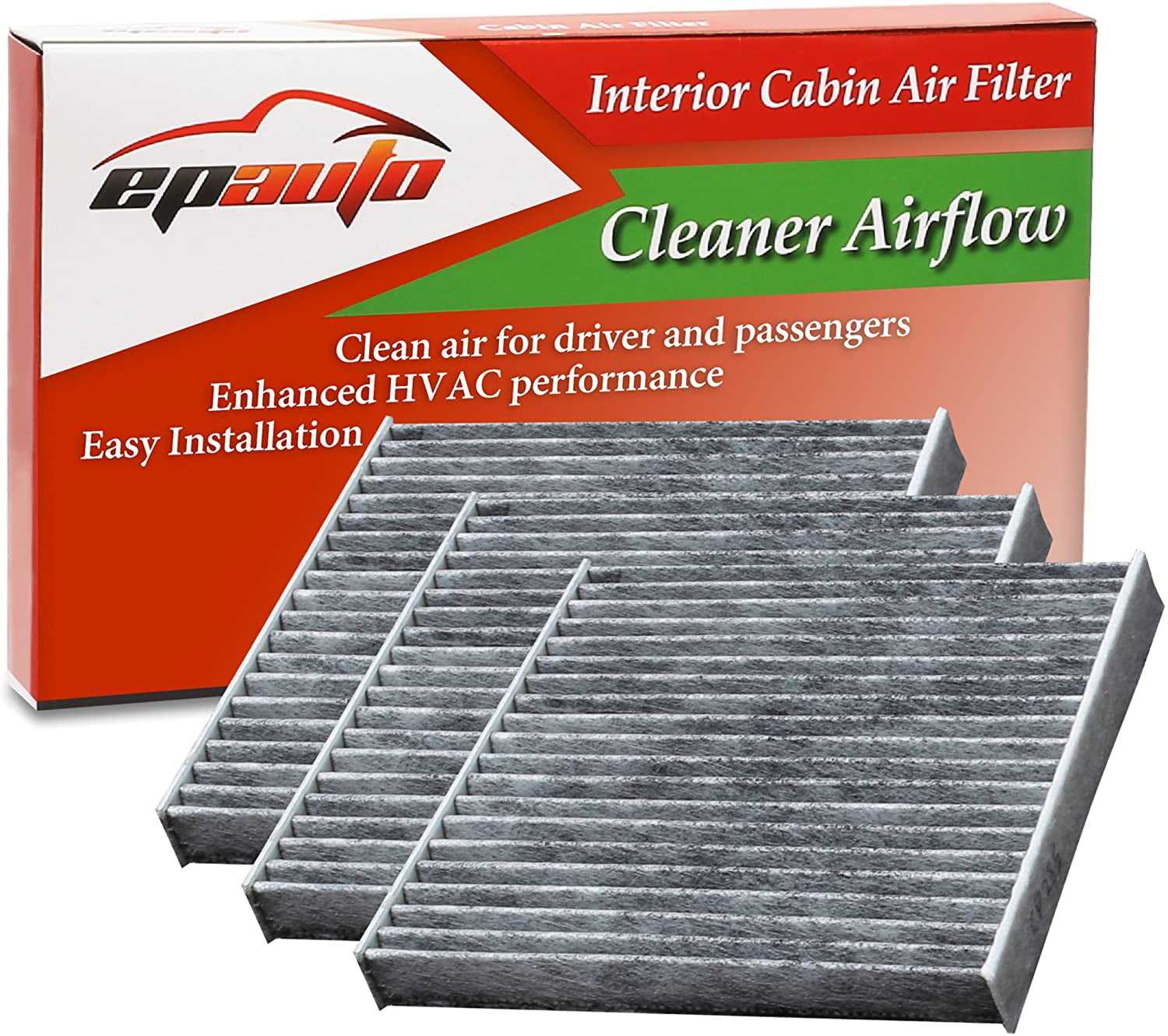 3 Pack EPAuto CP285 (CF10285) Premium Cabin Air Filter includes
