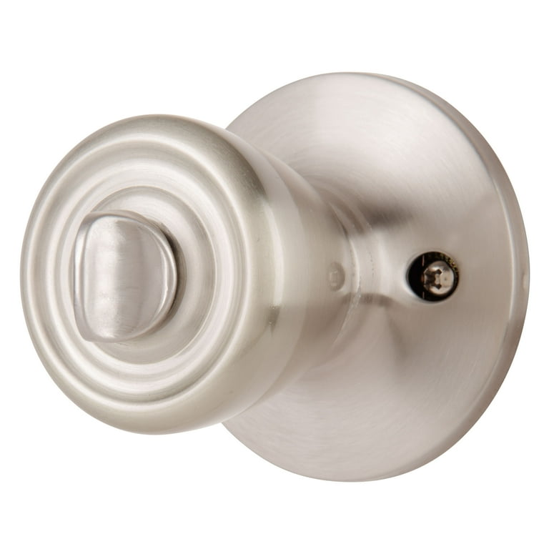 Brink's Privacy Bed/Bath Tulip Style Doorknob, Satin Nickel Finish Brink's Privacy Bed/Bath Tulip Style Doorknob, Satin Nickel Finish
