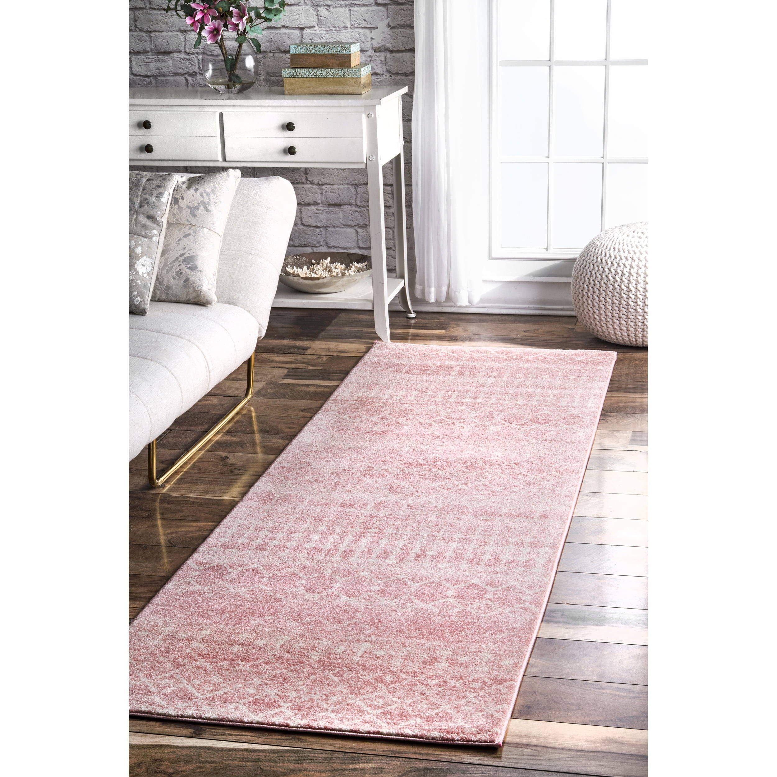 nuLOOM Moroccan Blythe Area Rug or Runner, 2' 8" x 8', Pink Walmart