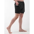 thumbnail image 3 of Two Men Sports Shorts With Liner 2-in-1 With Pockets Quick Dry Running Cycle Fitness Shorts, 3 of 7