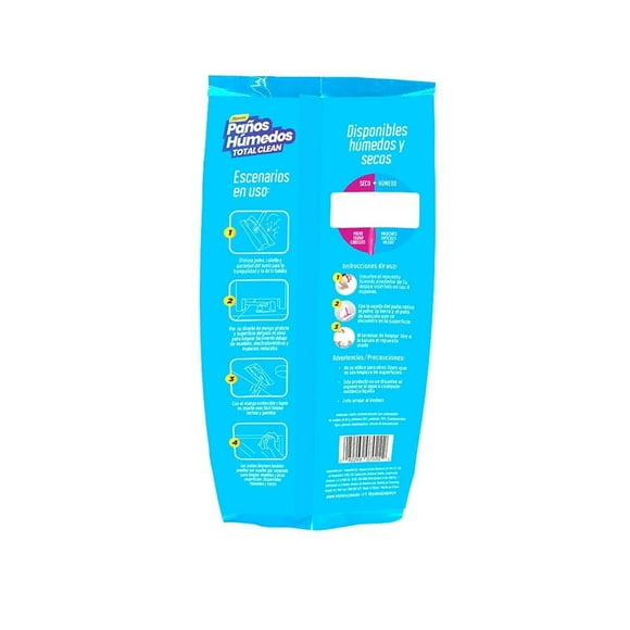 Repuesto Paños Húmedos Reynera Total Clean para total clean  12 piezas