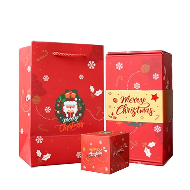 Caja de regalo de rebote navideño Advancent 12 cajas color rojo